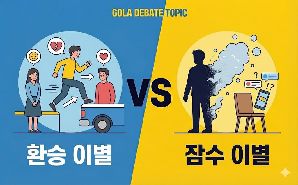 최악의 이별 방식: '환승 이별' VS '잠수 이별'